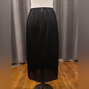 Vintage Pink Lady black nylon half slip